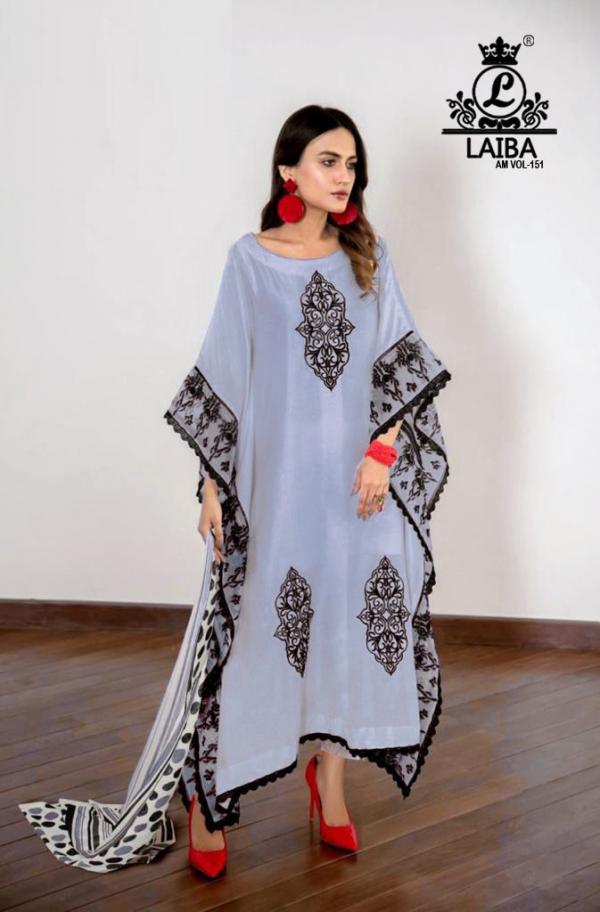 Laiba Am 151 Georgette Kaftan Style Ready Made Collection